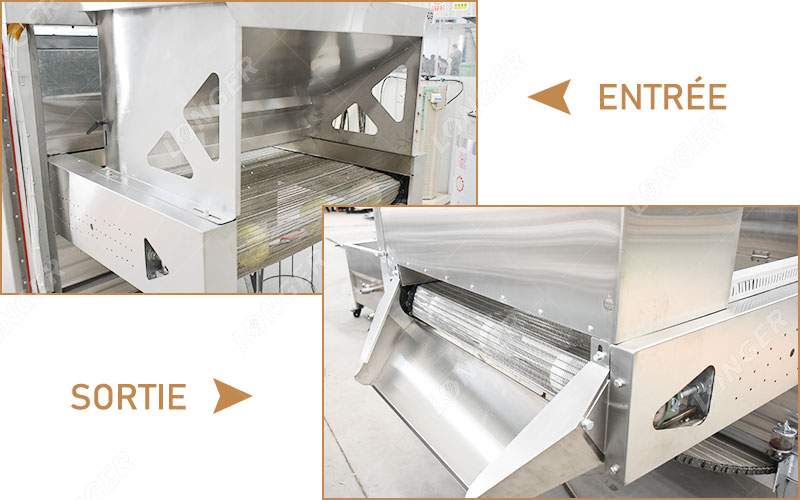 Caratéristiques De La Machine À Griller Les Fèves De Cacao Automatique En Continu