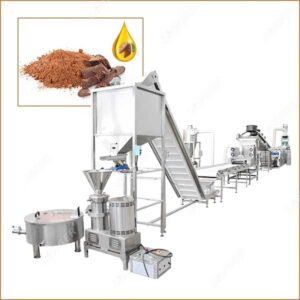 Ligne De Transformation Des Fèves De Cacao En Beurre Poudre
