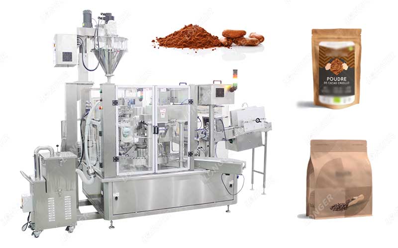 Gamme D'application De Remplisseuse De Poudre De Cacao