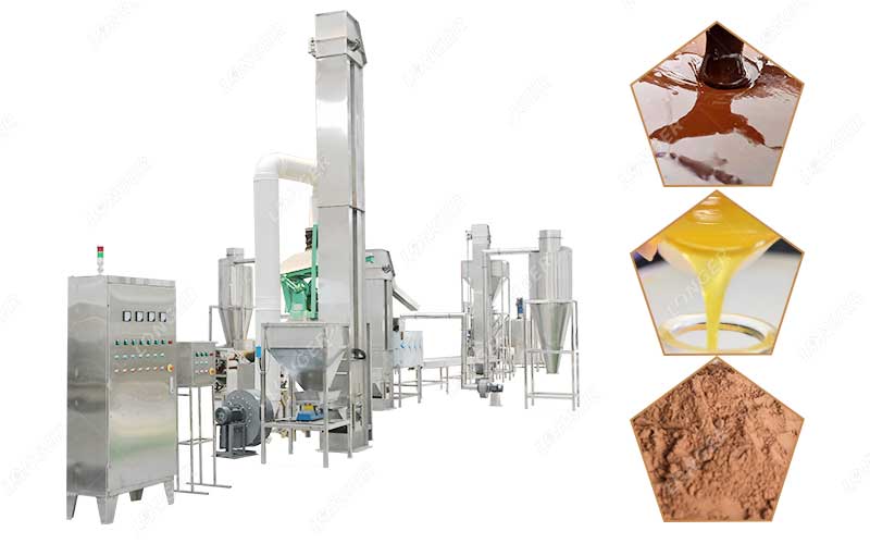 Principe De La Ligne De Transformation Des Fèves De Cacao
