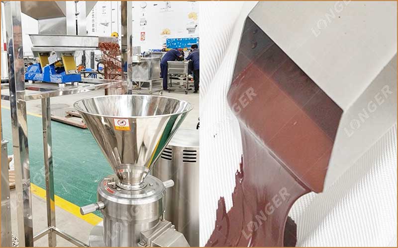 Machine À Liqueur De Cacao Dans L'Usine
