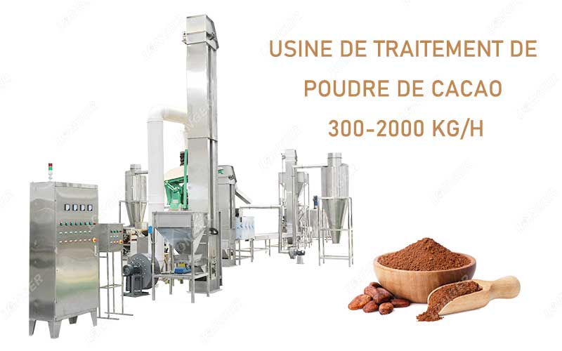 Machines Utilisées Dans L’Usine De Traitement De Poudre De Cacao