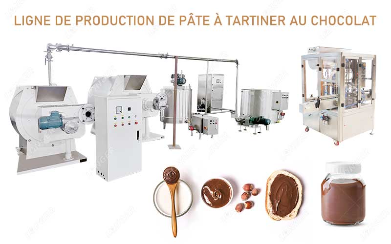 Machines De La Ligne De Production De Pâte À Tartiner Au Chocolat