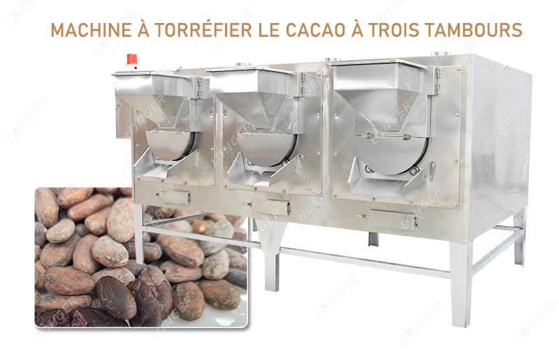 Caractéristiques De La Machine À Torréfier Le Cacao Industrielle