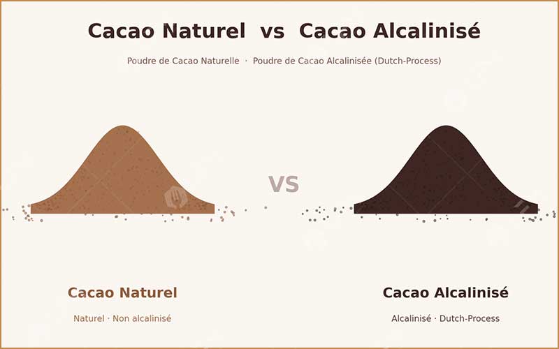 Différences Entre Cacao En Poudre Naturel Et Alcalinisé